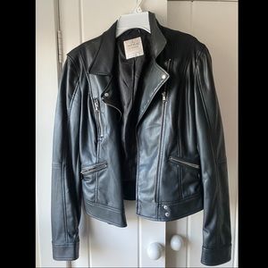 ZARA black leather jacket